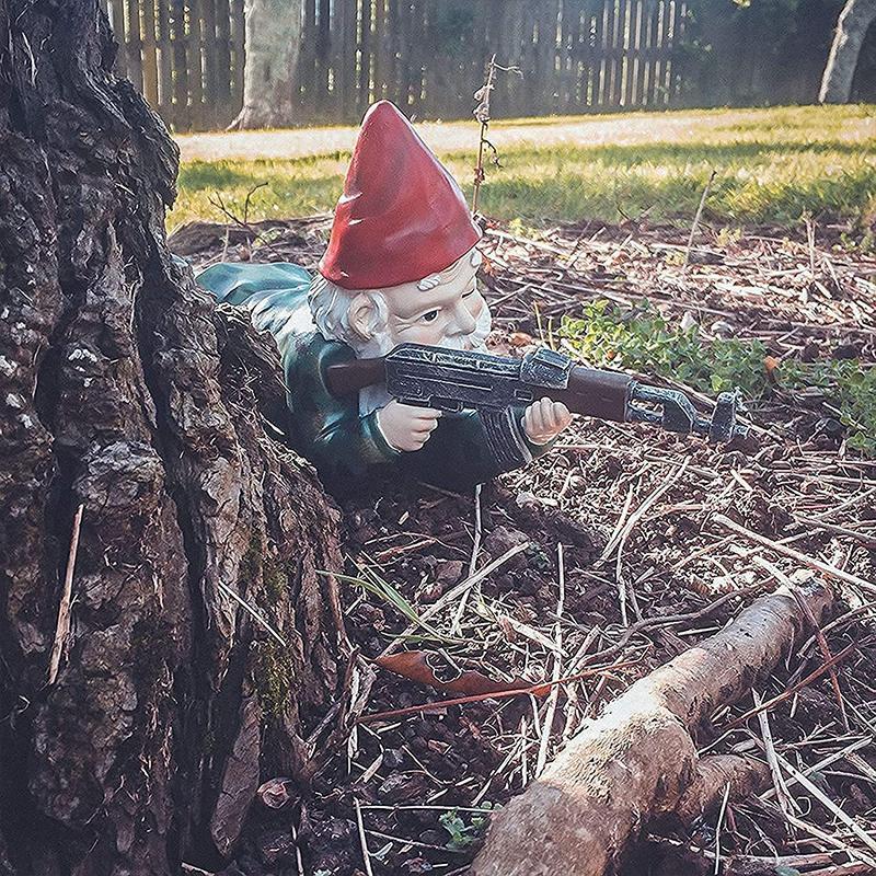 Kalsten | Military Garden Gnome with Camouflage Uniform