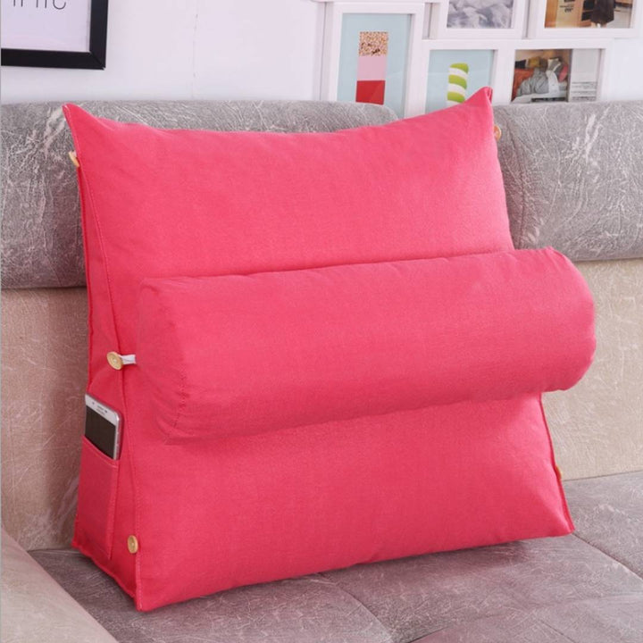 LoungeEase | Backrest Pillow for Reading and TV - Lumbar Support Adjustable Bed Pillow - Comfort Posture - Versatile Use Pillow Kalsten