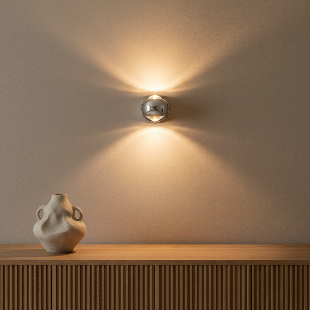 Diabolo Hourglass Dual-Beam Wall Sconce