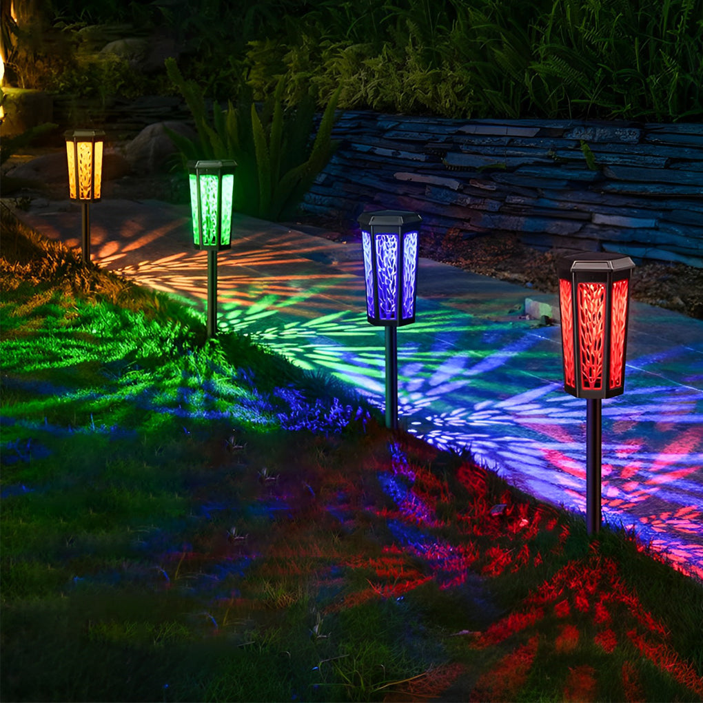 1 Pc Waterproof IP65 Intelligent LED Color Changing Solar Lights Outdoor Lamp | Kalsten
