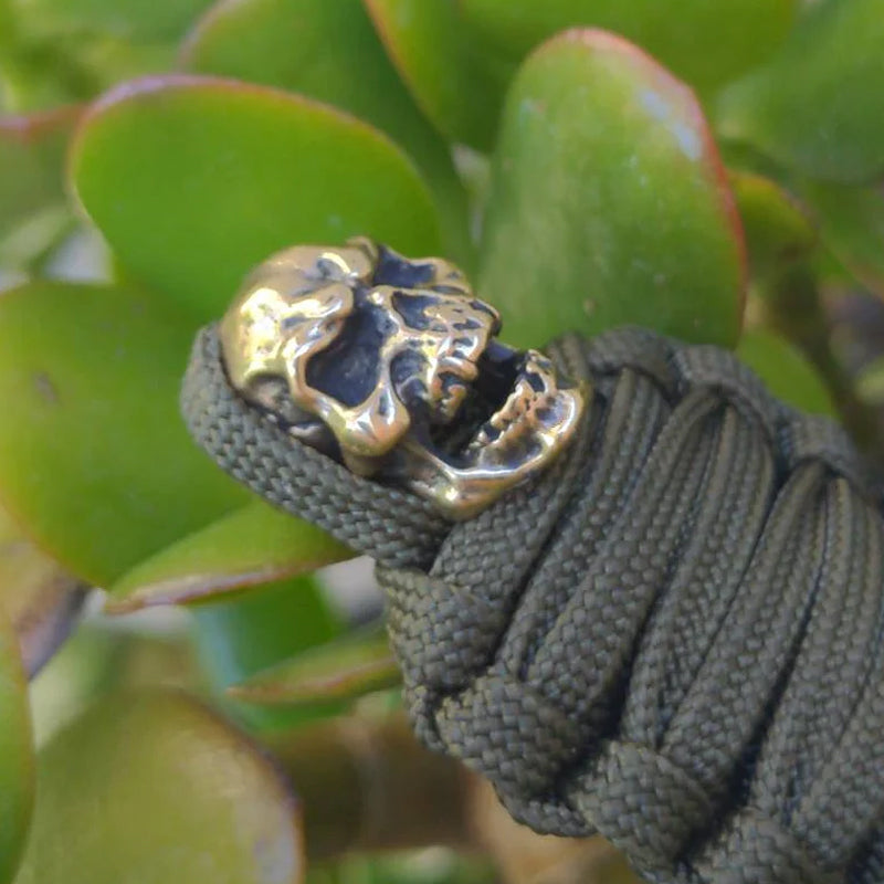 Kalsten | Paracord Keychain Mummy Brass Skull