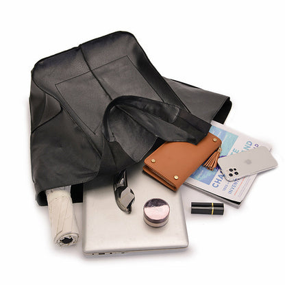 Oversized leather bag