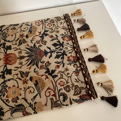 Kalsten | Vintage Floral & Bird Jacquard Table Runner