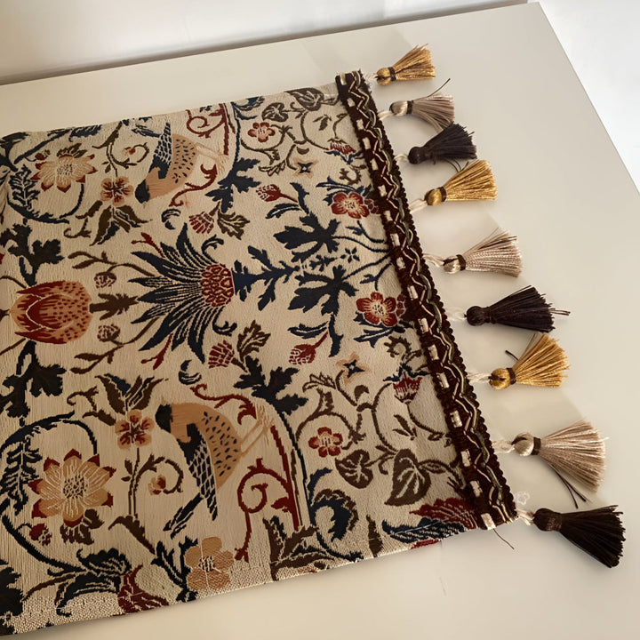 Kalsten | Vintage Floral & Bird Jacquard Table Runner