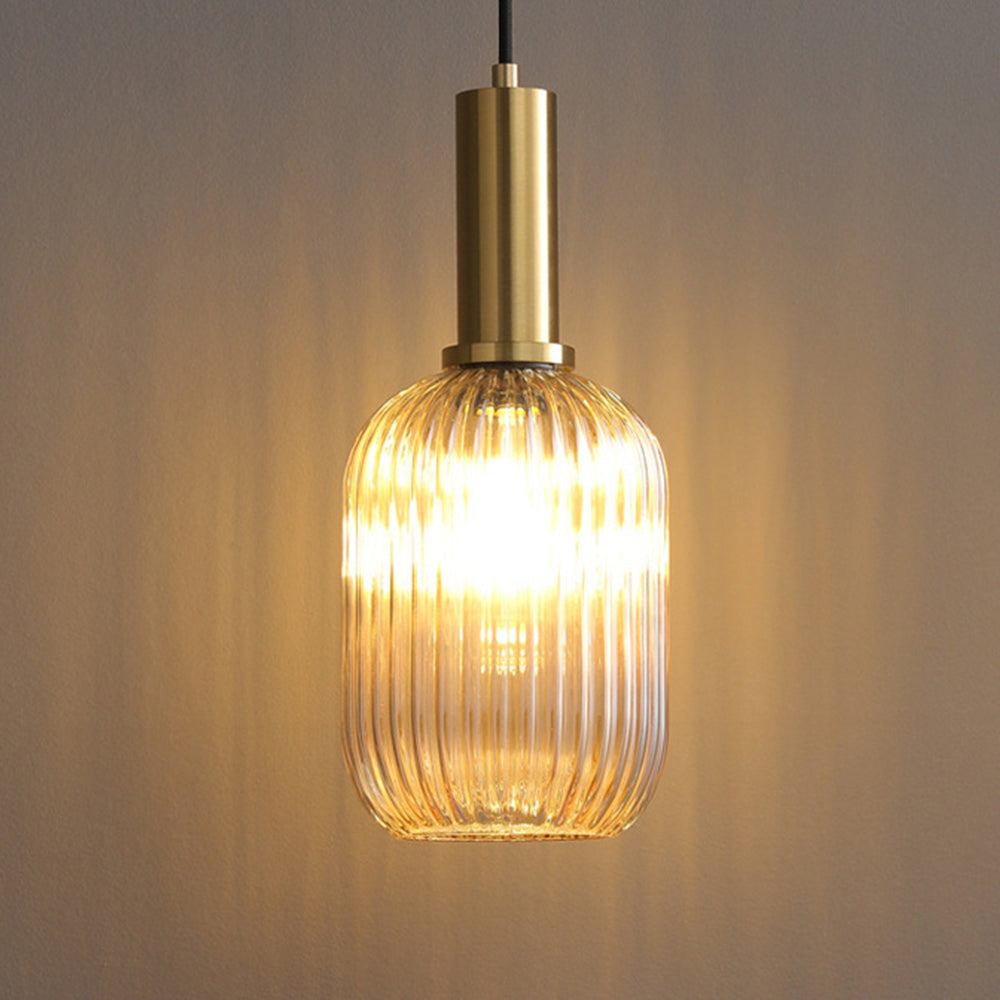 Vintage Stained Glass Lantern Shape Pendant Light | Kalsten