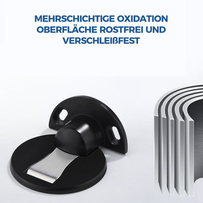 Invisible magnetic stainless steel door stop