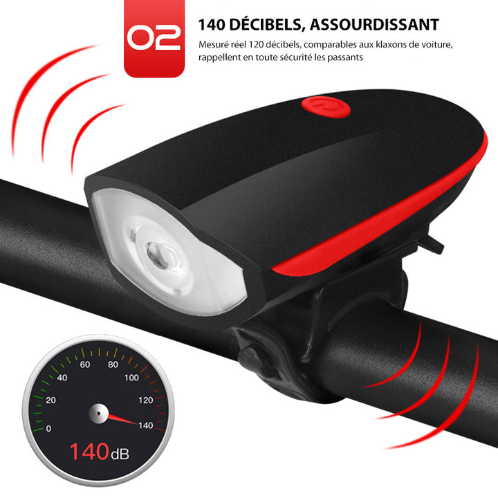 Rechargeable USB Mountain Bike Front Light | Kalsten