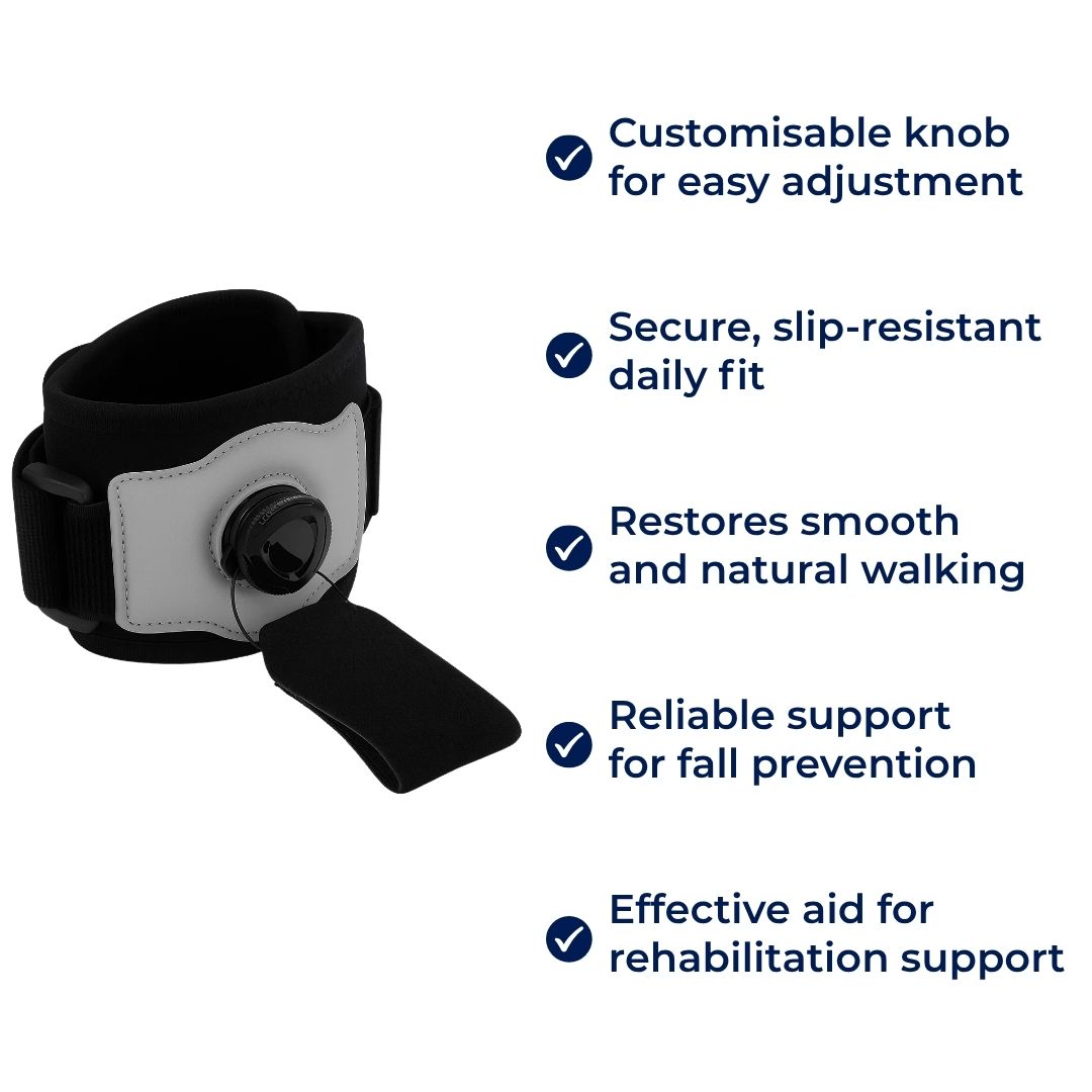 Adjustable AFO Support – Breathable & Lightweight – Prevents Trips – Improves Balance & Walking Confidence Kalsten
