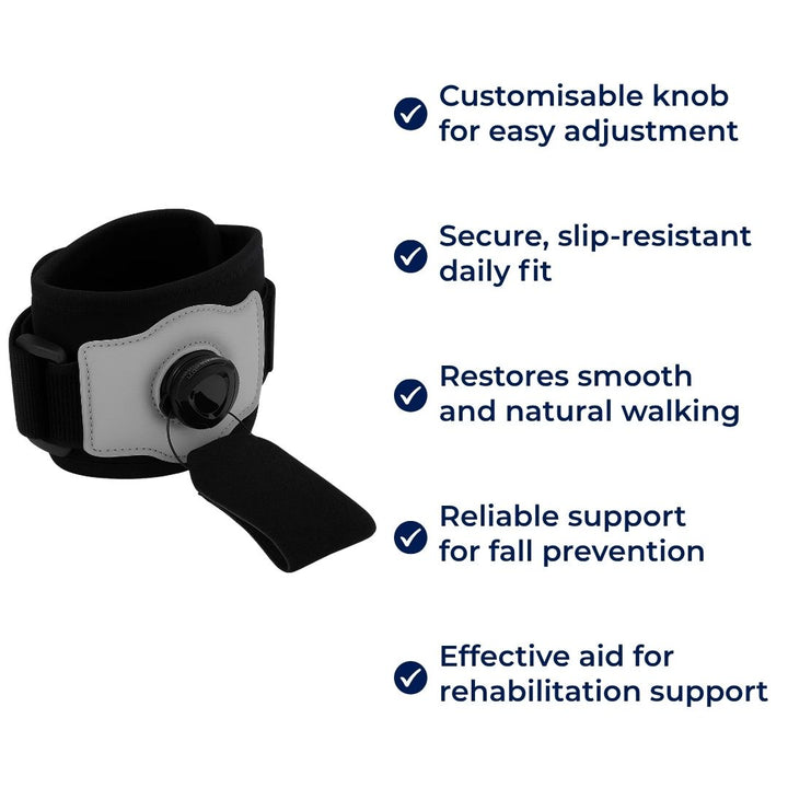 Adjustable AFO Support – Breathable & Lightweight – Prevents Trips – Improves Balance & Walking Confidence Kalsten