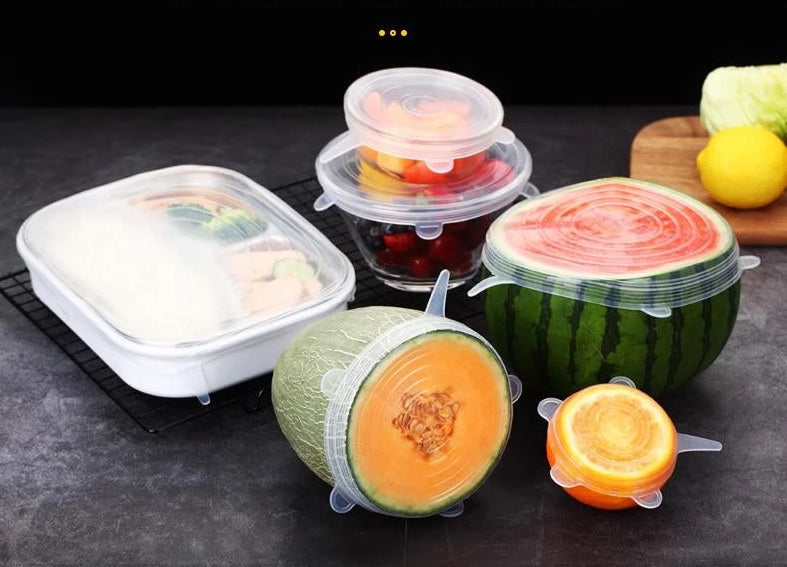 EcoLid - 6 Silicone Reusable Stretch Covers | Kalsten