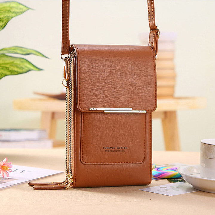 Anti-Theft Leather Bag with Touchscreen | Kalsten
