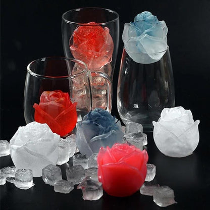 BowLift | 3D Silicone Rose Shape Ice Cube Mold