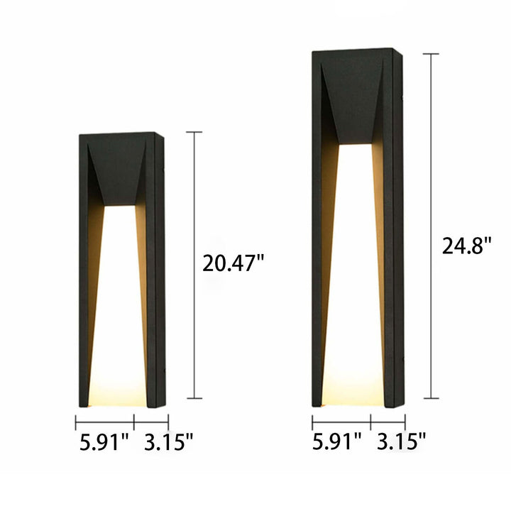 Waterproof Simple Strip Design LED Outdoor Wall Sconce Lamp | Kalsten