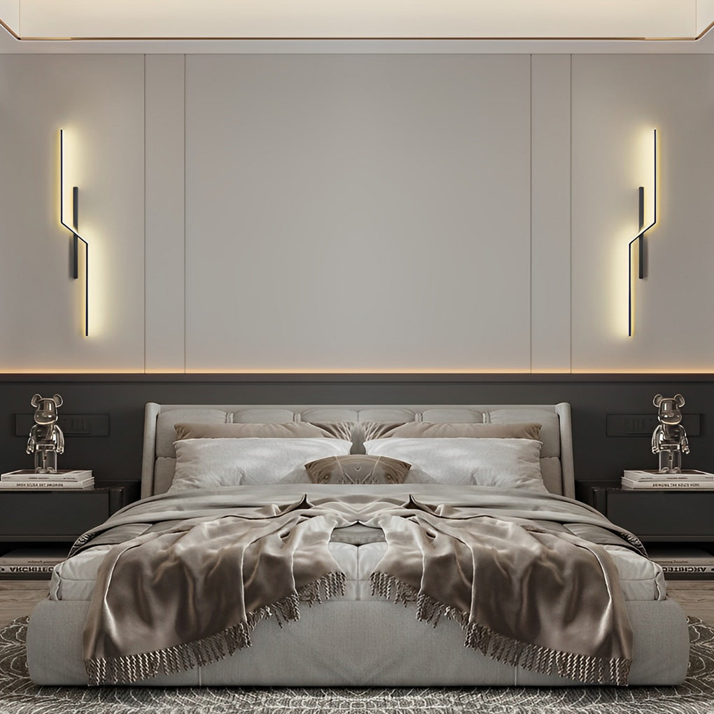 Lines Creative LED Modern Minimalist Wall Lamp Decorative Wall Lights Lighting | Kalsten