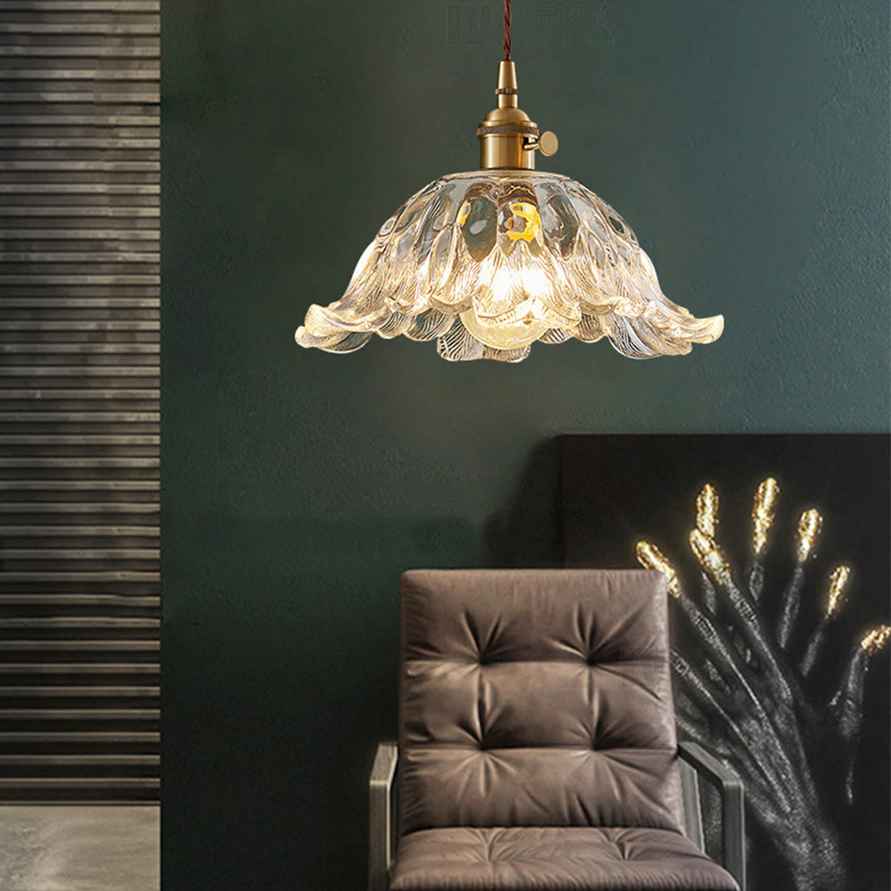 Creative Flower Clear Glass Pendant Light | Kalsten