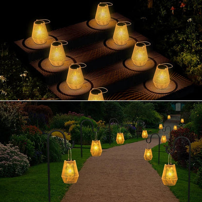 Brehn | Solar Outdoor Hand-woven Garden Lamps | Waterproof Landscape Light for Villa & Terrace Decoration - Alpho