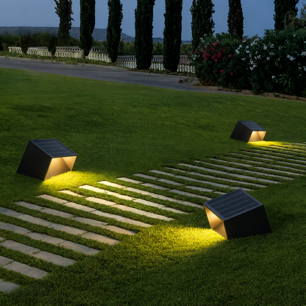 Solar Stainless-Steel Pathway Light with Remote