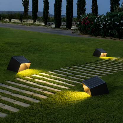 Solar Stainless-Steel Pathway Light with Remote