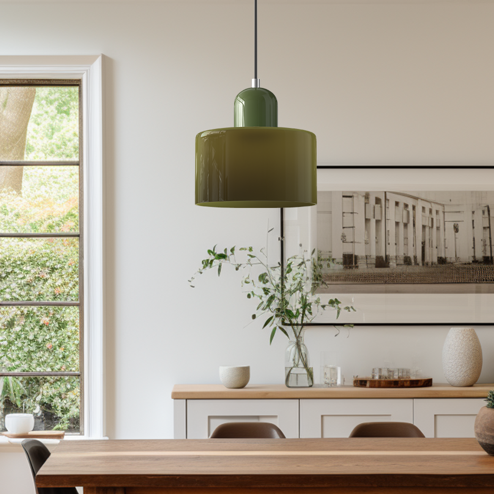 Modern Bauhaus Fresh Glass Pendant Light For Kitchen Island | Kalsten