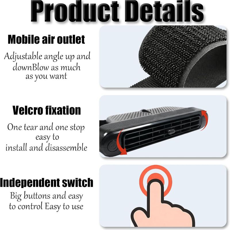 Portable Car Seat Cooling Fan | Kalsten