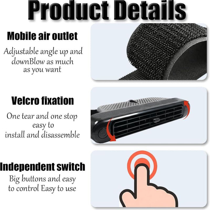 Portable Car Seat Cooling Fan | Kalsten