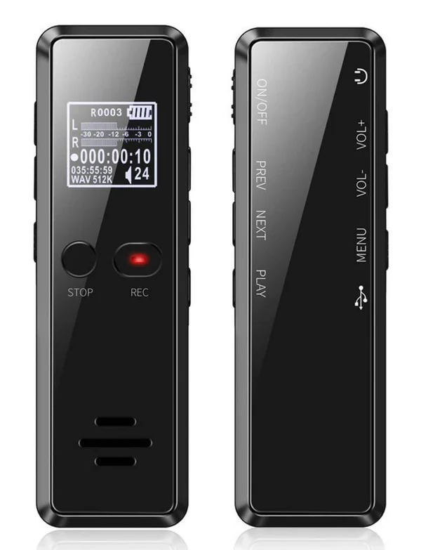 Kalsten | Professional Digital Voice Recorder | Audio Sound Recorder | Auto Saving Files with Built-in Speaker