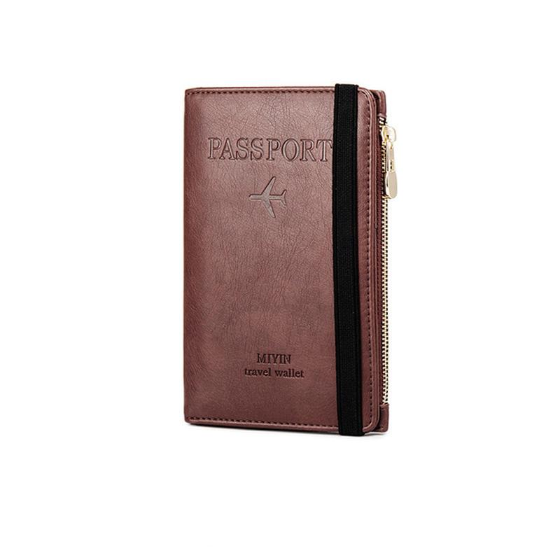 Men's Leather Passport Wallet with RFID Blocking | Kalsten