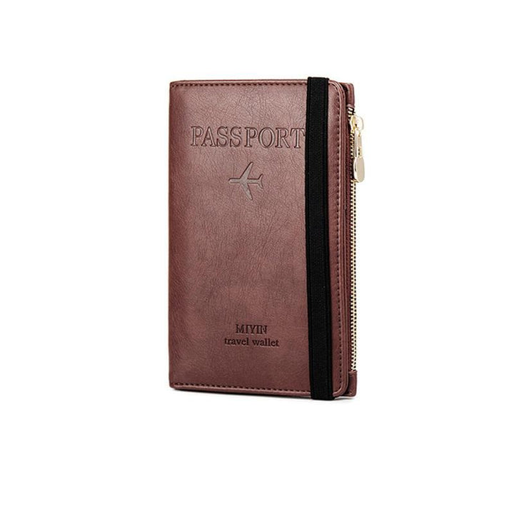 Men's Leather Passport Wallet with RFID Blocking | Kalsten