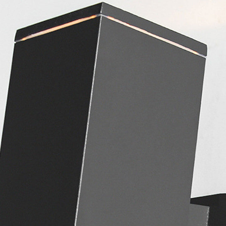Modern Minimalist Square Column LED Luminous Outdoor Waterproof Wall Sconce Lamp | Kalsten