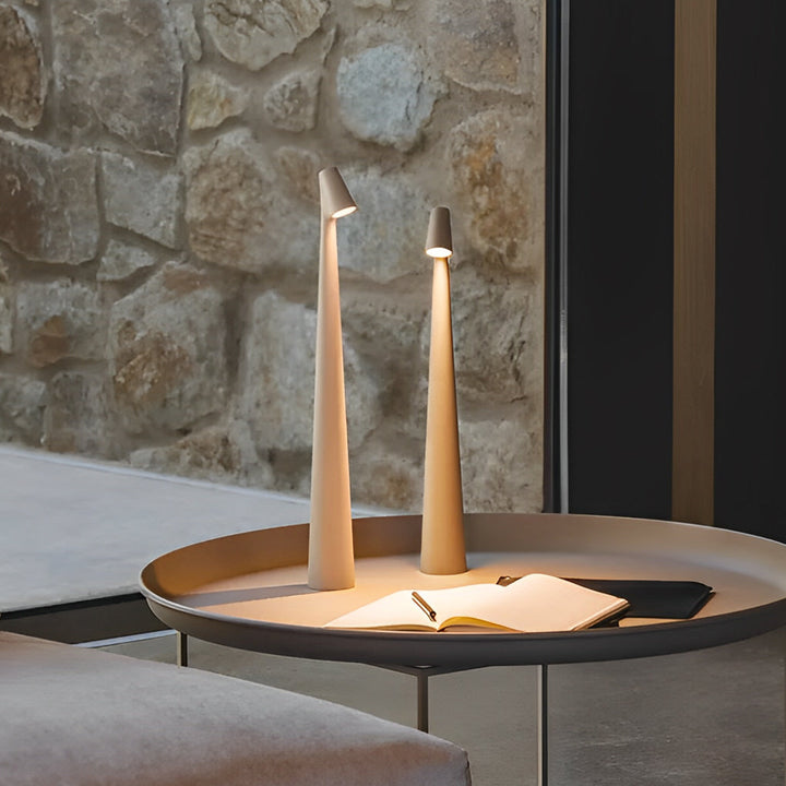 Modern Conical Stem Accent Table Lamp LED | Kalsten