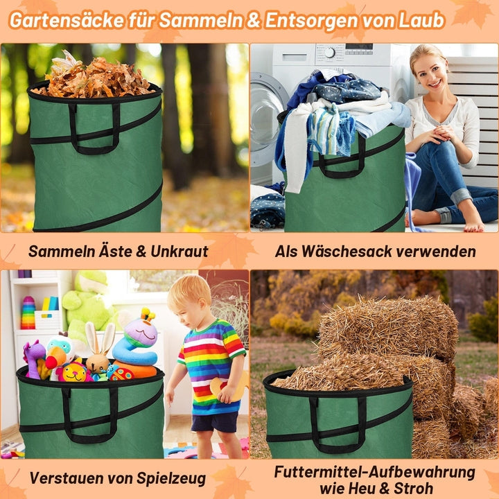 Gartensack Pop Up Garden Waste Bag 170L with Handles | Kalsten