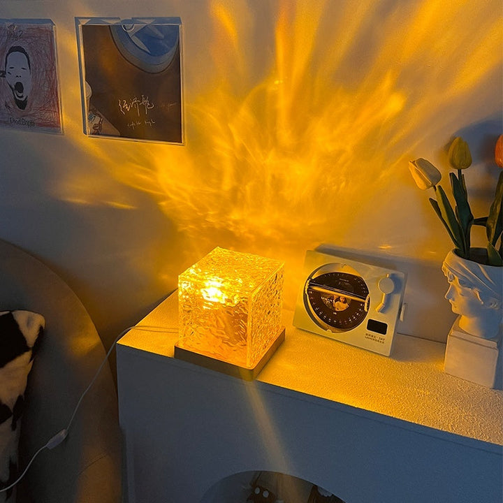 LED Table Lamp with Water Wave Effect | Kalsten