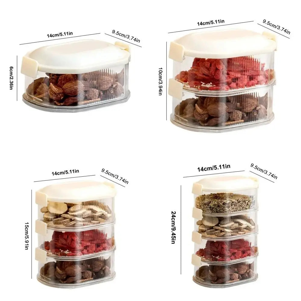 Spice box set stackable with lid | Kalsten