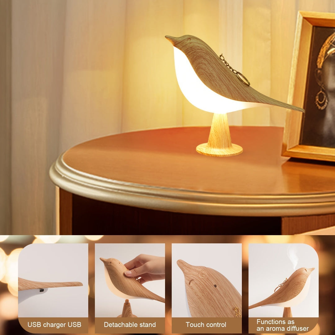 BrightNest - USB LED Bird Table Lamp with Touch Kalsten