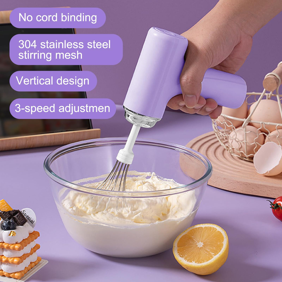 BowLift | Cordless Electric Mixer
