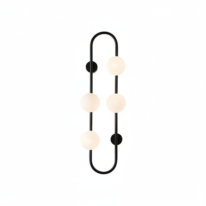 LED Wall Sconce Light – Modern 4-Ball Glass Bubble Postmodern (62x24cm / 24.4x9.4in) | Kalsten
