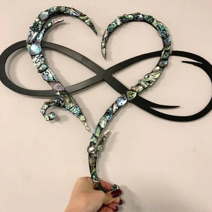 Skanto | InfinityHeart Wall Decor – Iron Wall Sculpture with Symbol of Eternal Love