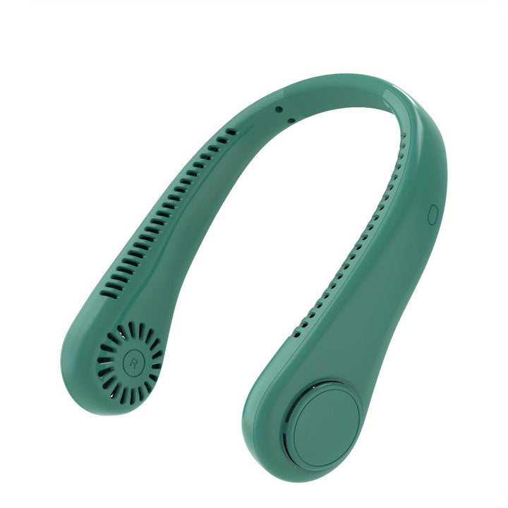 1pc Portable Neck Fan Electric Wireless Fan Rechargeable USB Mini Fan Bladeless Personal Fan Hanging Neck Cooler For Outdoor Sports | Kalsten