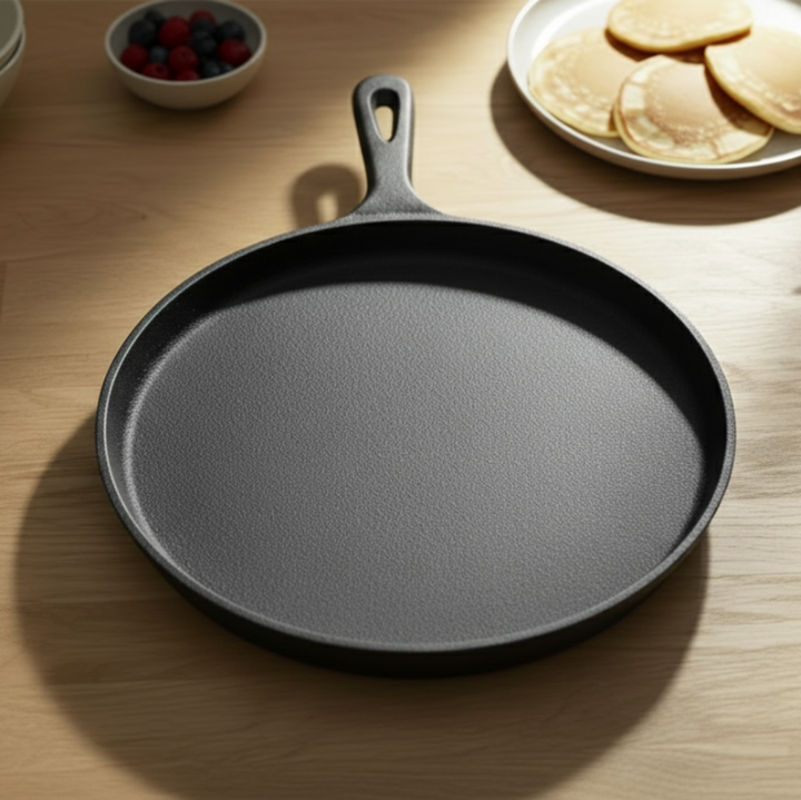Cast iron pan 26 cm for even frying results | Kalsten