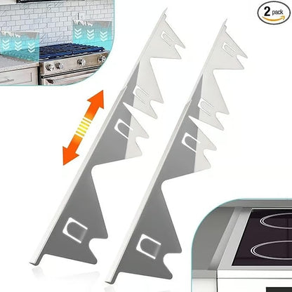 BowLift | Adjustable Stove Gap Cover | Heat-Resistant Stainless Steel Seal Strip | Kitchen Spill Protector