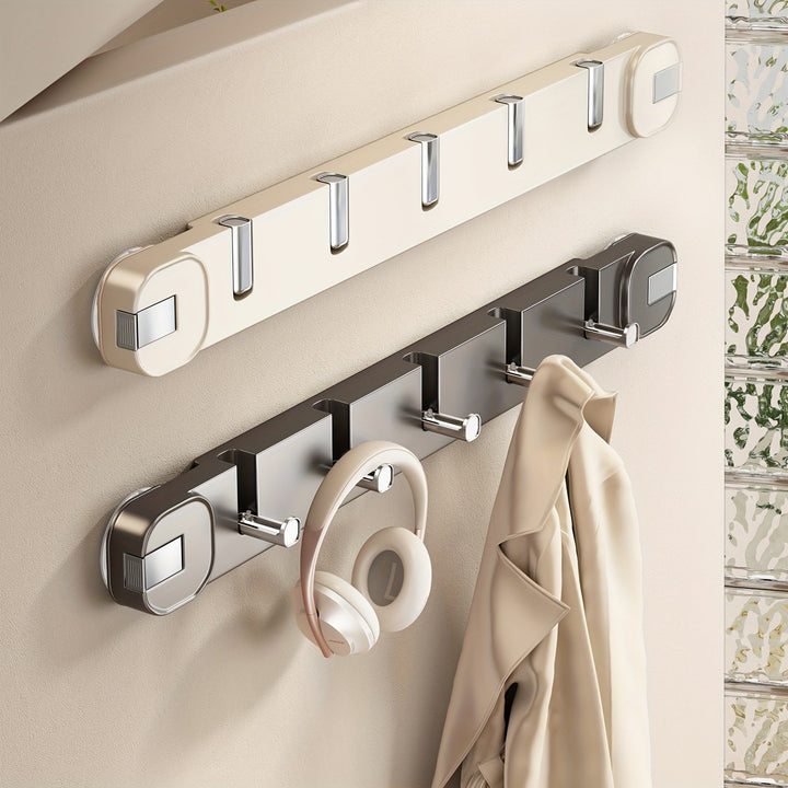 Wall Hook Panel Without Drilling – OrganizePlus Hidden 5-Hook Rack | Kalsten