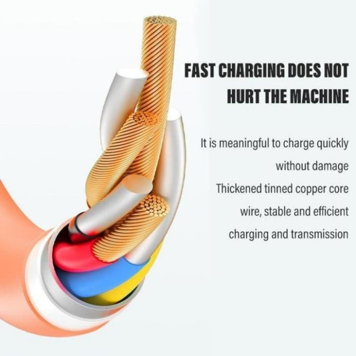 Kalsten | Magnetic Charging Cable | 540° Rotating Connector | Fast Charge with LED Glow