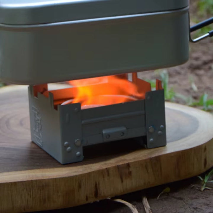 Ultra-Lightweight Folding Ironwood Pocket Size Burner | Kalsten