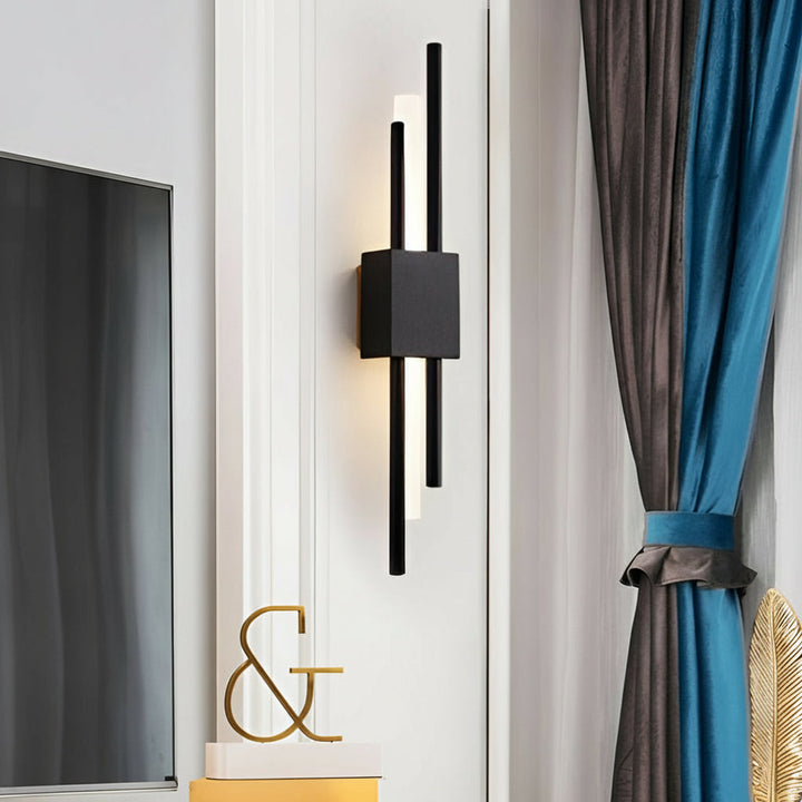 Postmodern Copper Wall Sconce - Up/Down LED Art Decor Light - 2-Light/4-Light - 3000K | Kalsten