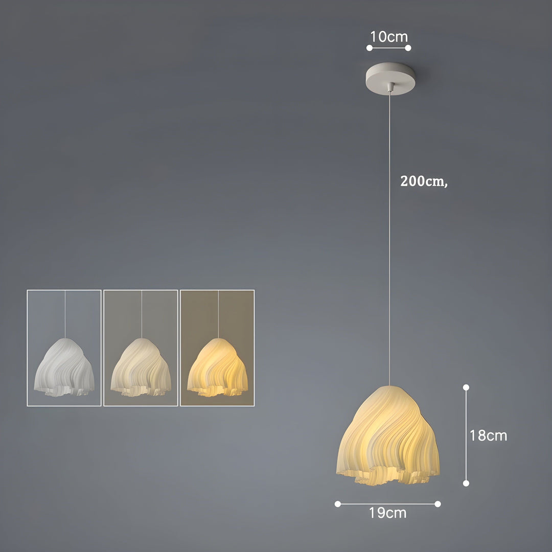 FloraBloom Light - Nordic 3D-printed flower as pendant lamp | Kalsten
