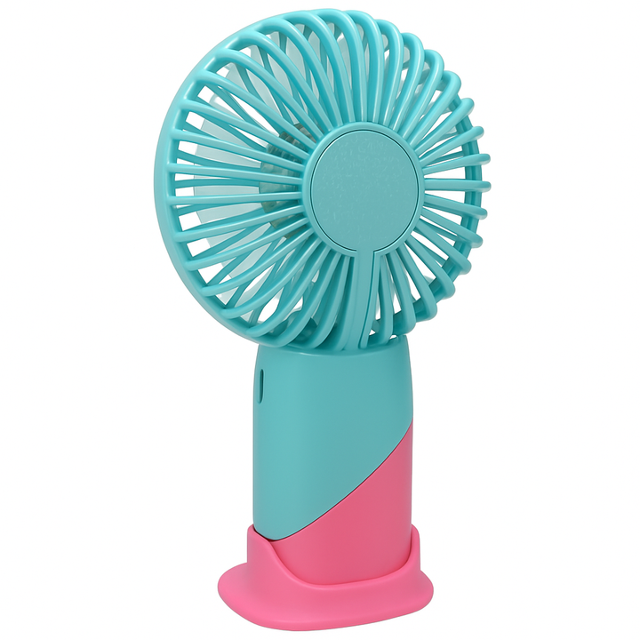 ColorTwist™ Mini Fan – 3-Speed Rechargeable Handheld Fan | Kalsten