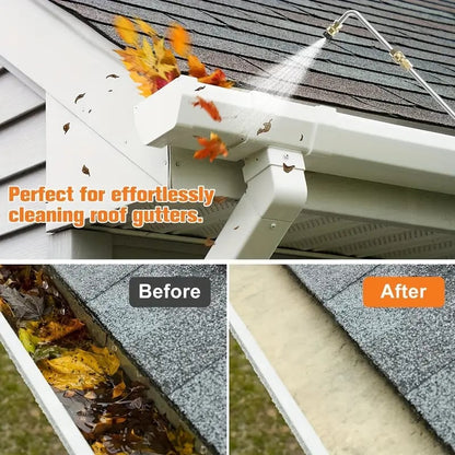 4000 PSI Telescopic high-pressure cleaner lance set for gutter and roof drainage as well as wall cleaning