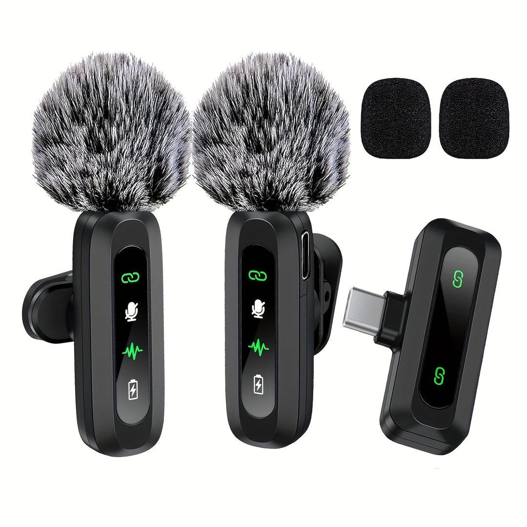 Kalsten | SoundSnap Wireless Clip Microphone – USB-C Microphone for Smartphone and Tablet