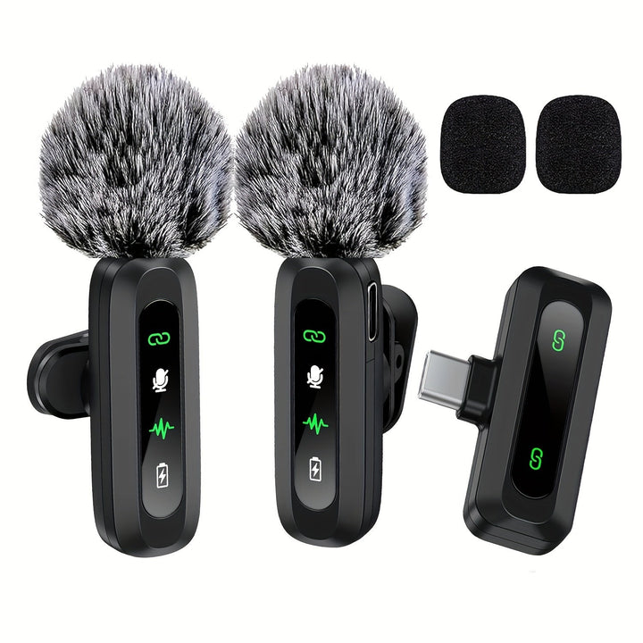 Kalsten | SoundSnap Wireless Clip Microphone – USB-C Microphone for Smartphone and Tablet
