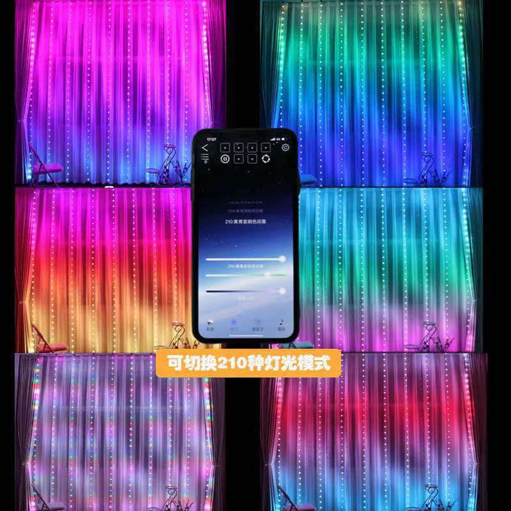 Programmable Magic Curtain Light Controlled By APP | Kalsten